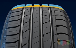 Шины Nokian Hakka Blue. Полости или углубления на поверхности продольных канавок протектора шины создают меньше завихрений воздуха